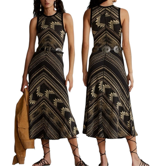Polo Ralph Lauren Dresses & Skirts - Polo Ralph Lauren Southwestern Boho Western Sleeveless Henley Dress Size XXL